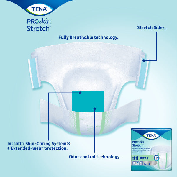 TENA ProSkin™ Stretch Super Bariatric Incontinence Brief